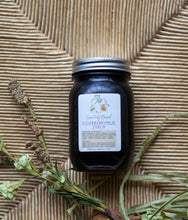 Load image into Gallery viewer, Essentially Blessed Elderberry Syrup is made with only organic elderberries, raw and local honey, wolfberries and immune-supporting essential oils. There are no added sugars, fillers or unnecessary ingredients. Reduces cold and flu and decreases the severity of symptoms. Proven more beneficial than Tamiflu.
